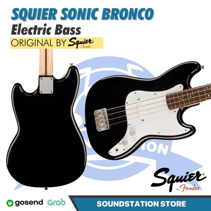 Gambar Squier Sonic Bronco Electric Bass Guitar - Bass Elektrik - Black dari Darup_Mama undefined Tokopedia