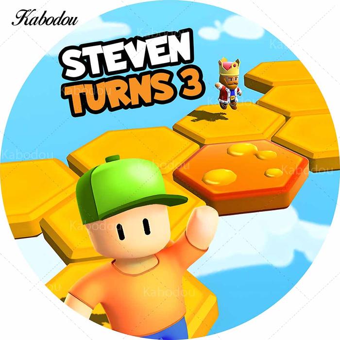 Gambar Kabodou Stumble Guys Birthday Round Backdrop With Elastic Photography Studio Background Baby Shower Party Decorations Banner dari Dagera Store undefined Tokopedia