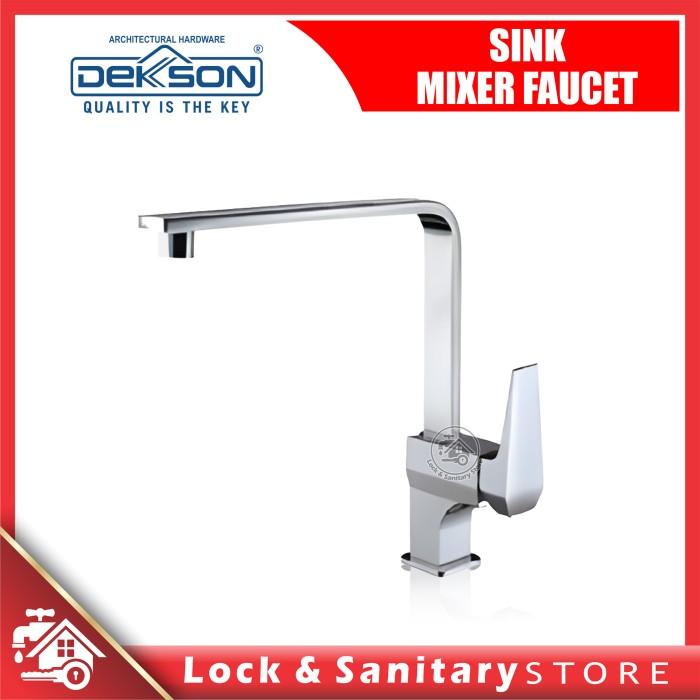 Gambar KITCHEN MIXER DEKKSON KMX 3848 CP MB GM GP Keran Mixer Dapur Faucet Sink Bak Cuci Piring Mix Air Panas Dekson KMX3848 Kitchen Tap Mixer Chrome Black KMX 3848 - Chrome Polish dari Lock & Sanitary Store undefined Tokopedia