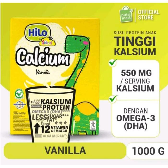 Gambar Promo!!! Hilo School 1000Gr, 500Gr Susu Tinggi Kalsium Dan Lebih Rendah Lemak Dengan Omega 3(Exp 2026) dari Tricia Mart undefined Tokopedia