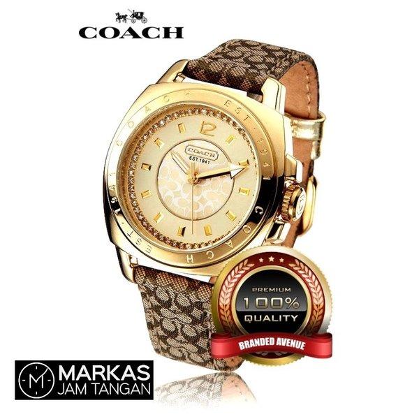 Best Seller Jam Tangan Wanita Coach 14502643 14501724 14503152 Leather  Full Set Women Watch Original