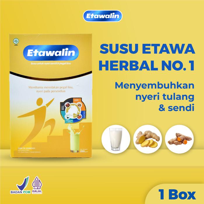 Gambar TERLARIS Etawalin Susu Etawa Herbal Nyeri Tulang Sendi 1 Box READY STOCK dari rena shop66 undefined Tokopedia