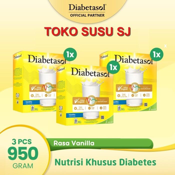 Gambar Termurah Diabetasol Vanila 1000 Gr / Diabetasol Vanila 1 Kg / Diabetasol 1Kg Grab/Gosend - VANILA X3 box dari TokoImpian Company undefined Tokopedia