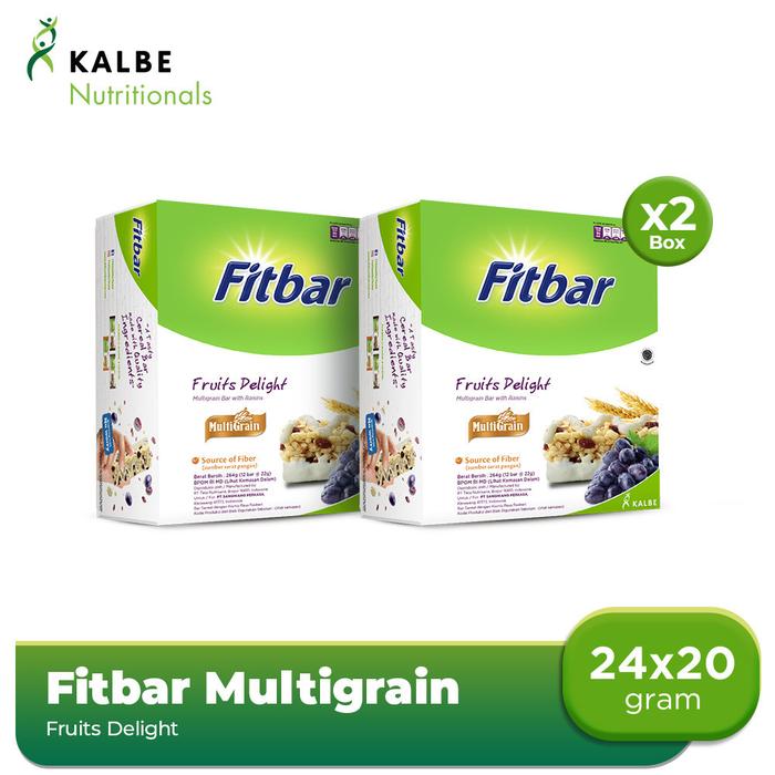 Gambar Fitbar Fruits Delight 24 X 20 G Multigrain (2 Pack) dari Tricia Mart undefined Tokopedia