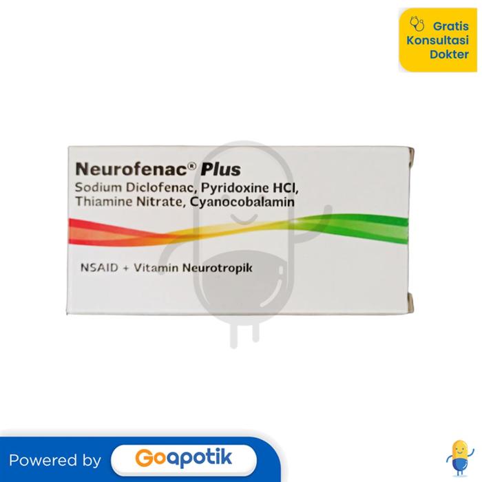 Gambar NEUROFENAC PLUS BOX 100 TABLET dari Apotek Finda by GoApotik undefined Tokopedia