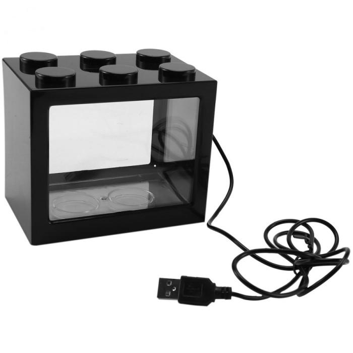 Gambar Aquarium Akuarium Mini LEGO Block Soliter Ikan Cupang LED - BESAR NON LED dari RGMshopstore undefined Tokopedia