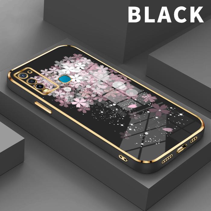 Gambar Casing Hp For VIVO Y30i Y30 4G Y35 Y33 Y33e Y33s 4G 5G Y33t Y31 2021  5G Kelopak merah muda Shoftcase slim shockproof silicon soft case premium - Black, VIVO Y35 dari parabatokoresmi undefined Tokopedia