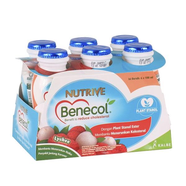 Gambar NUTRIVE BENECOL LYCHEE NO ADD SUGAR 6X100 ML dari Toko pempe undefined Tokopedia