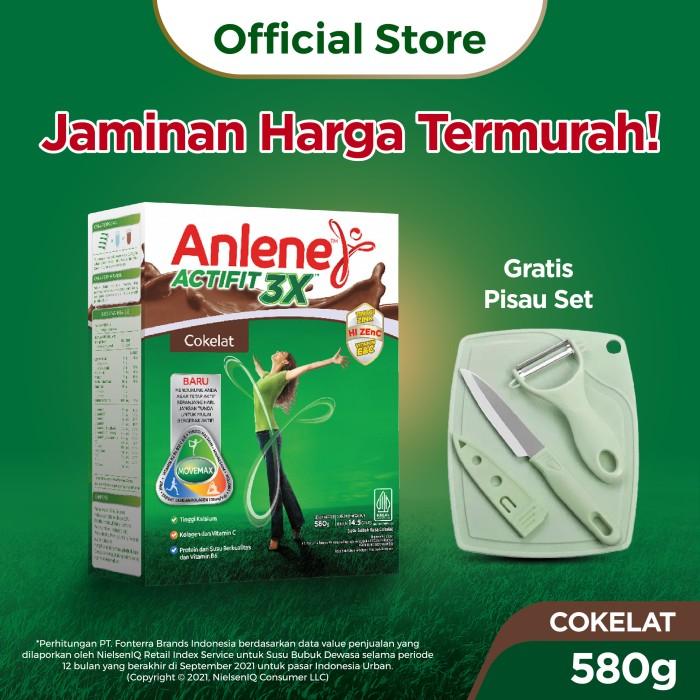 Gambar Ready Anlene Actifit 3X Susu Bubuk Dewasa Cokelat 590G Free Gift - Pisau Set dari retadia shop undefined Tokopedia