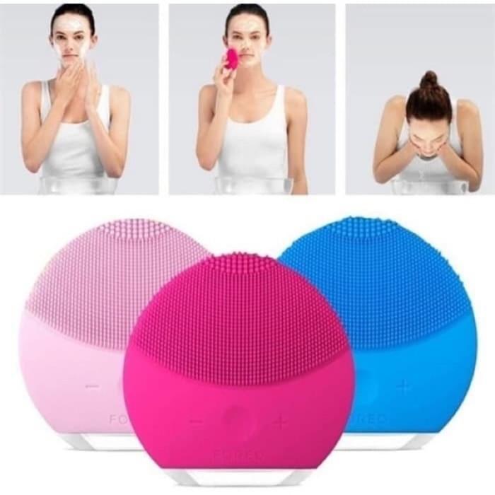 Gambar alat pembersih muka/facial face foreo mini - Kuning dari hikmahelektronik undefined Tokopedia