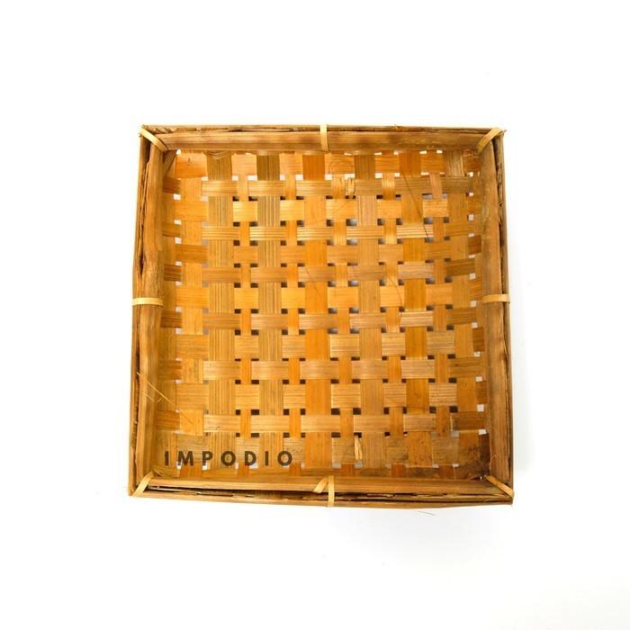 Gambar IMPODIO Anyaman piring bambu / wadah anyaman - Properti foto produk makanan - A dari Impodio undefined Tokopedia
