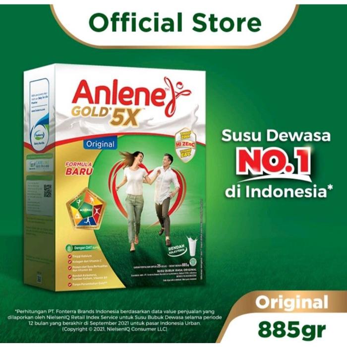 Gambar Anlene Gold plus Gold 5x 900gr 900 g gr ( kemasan baru Netto baru 885 dari Frodo Bag undefined Tokopedia