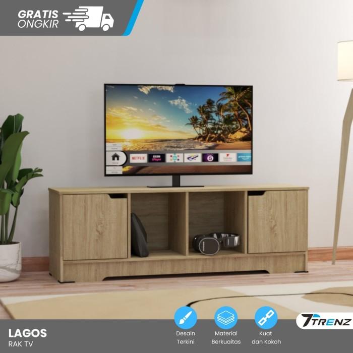 Gambar Rak TV Minimalis Modern Lemari TV Meja TV Minimalis Termurah - LIGHT SONOMA dari Trenz Furniture undefined Tokopedia