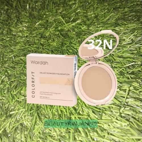 Gambar WARDAH Colorfit Velvet Powder Foundation SPF20 PA++/BEDAK PADAT/WEDAK/cushion/bedak basak/foundation/kusen/bedak basah murah/anti air/matte - 32N dari RumahCantik99 undefined Tokopedia