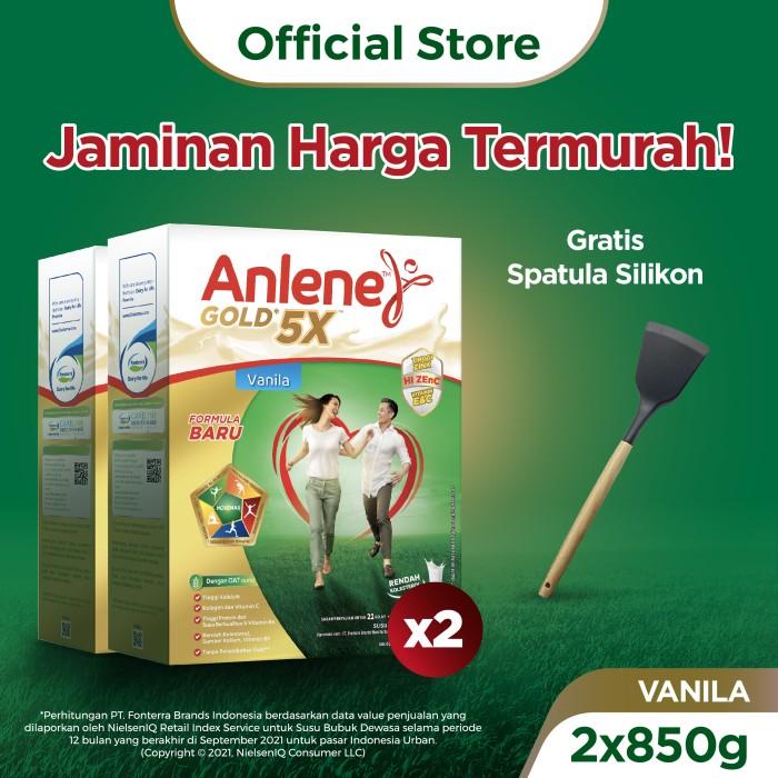 Gambar Ready Anlene Gold 5X Susu Bubuk Vanilla 2X850G-Free Gift - Spatula Silikon dari retadia shop undefined Tokopedia