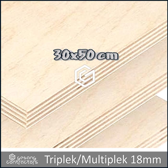 Jual Triplek 18mm 30x50 cm | Multiplek 18 mm 30 x 50 cm - Panjang 25cm ...