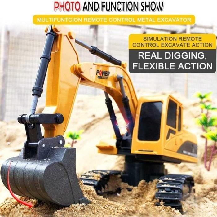 Gambar Mainan Excavator Sand Digger with Remote Control - Kuning dari TOBO SHOP undefined Tokopedia