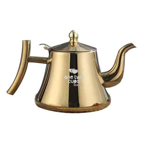 Gambar Teko Air Teh Kopi Ketel Water Kettle Teapot with Filter - Gold 1L dari TOBO SHOP undefined Tokopedia