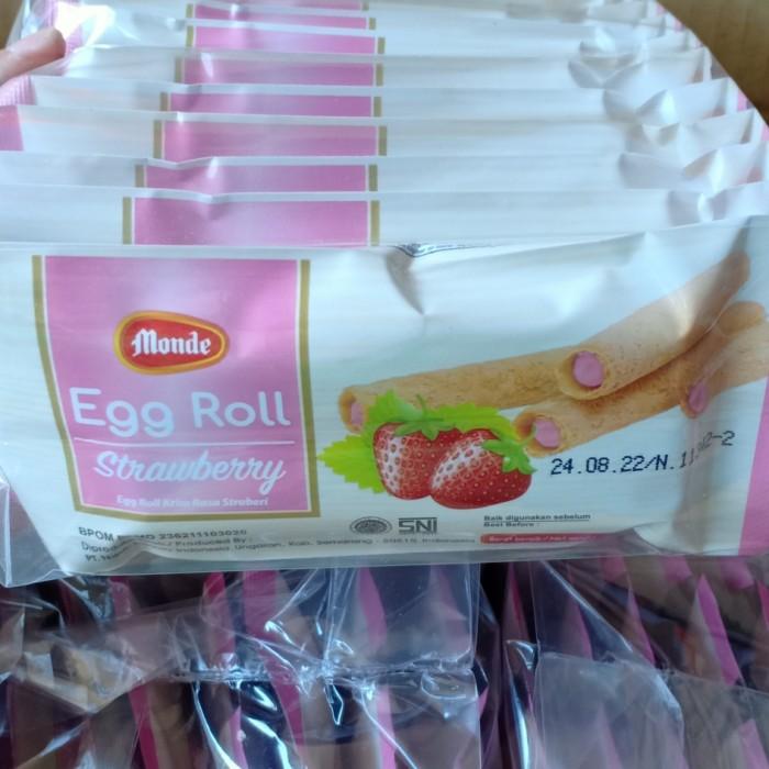 Gambar G2R_   agen distributor cemilan ringan snack biskuit monde egg roll strawbery dari Athaila12 undefined Tokopedia