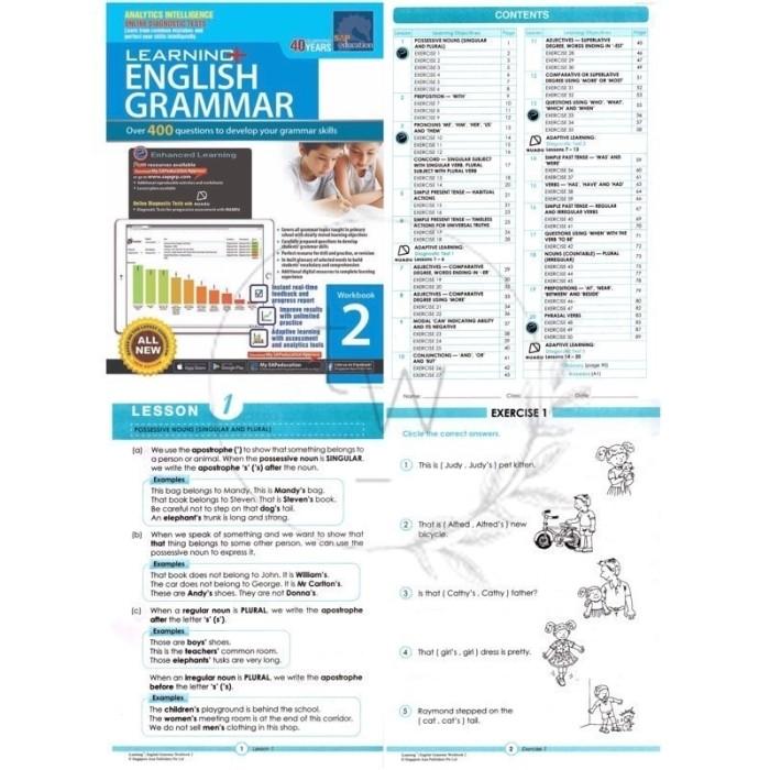 Jual BUKU FISIK SAP Learning+ English Grammar Workbook 1 2 3 4 5 6 ...