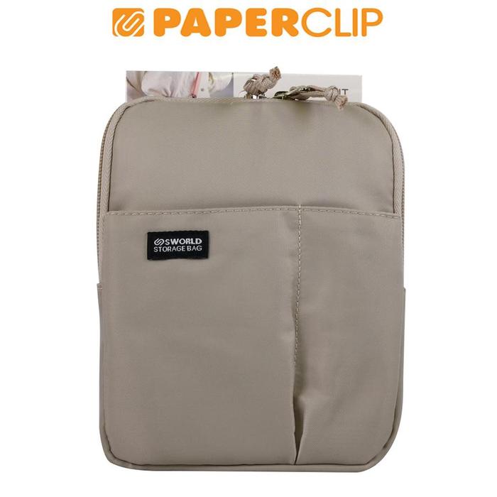 Gambar POUCH ZIPPER SWORLD SORT IT SERIES DC2234 - GREY dari Paperclip Indonesia undefined Tokopedia