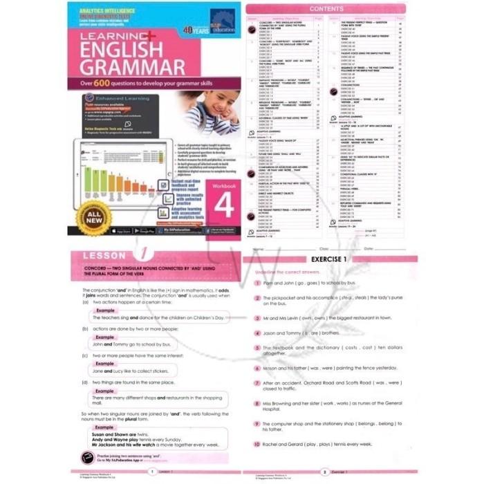 Jual BUKU FISIK SAP Learning+ English Grammar Workbook 1 2 3 4 5 6 ...