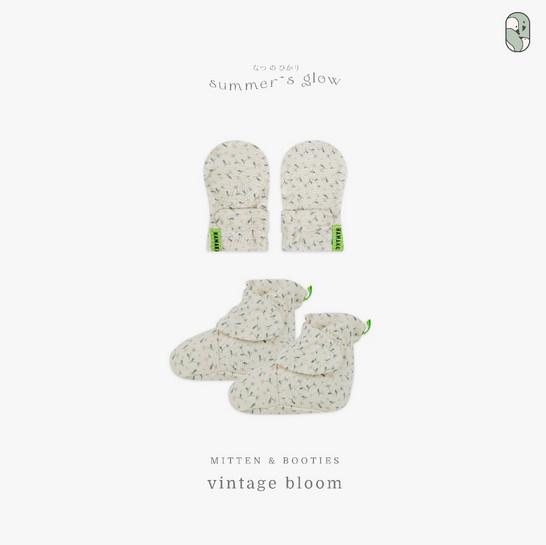 Gambar PREMIUM Hamako Mitten + Booties Set Sarung Tangan & Sepatu Bayi Tencel Socks - Vintage Bloom dari Area Barang Trusted undefined Tokopedia
