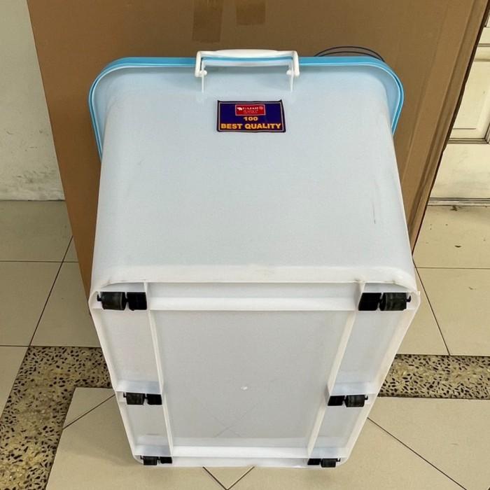 Gambar box / container box uk 100 liter merek gajah berkualitas - Putih dari Wihih Shop undefined Tokopedia