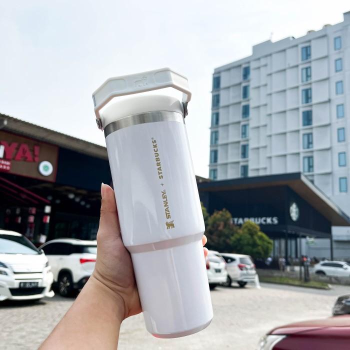 Gambar TUMBLER TUMBLR VENTI STAINLESS STANLEY X STARBUCKS - Handle White dari Marina Store2 undefined Tokopedia