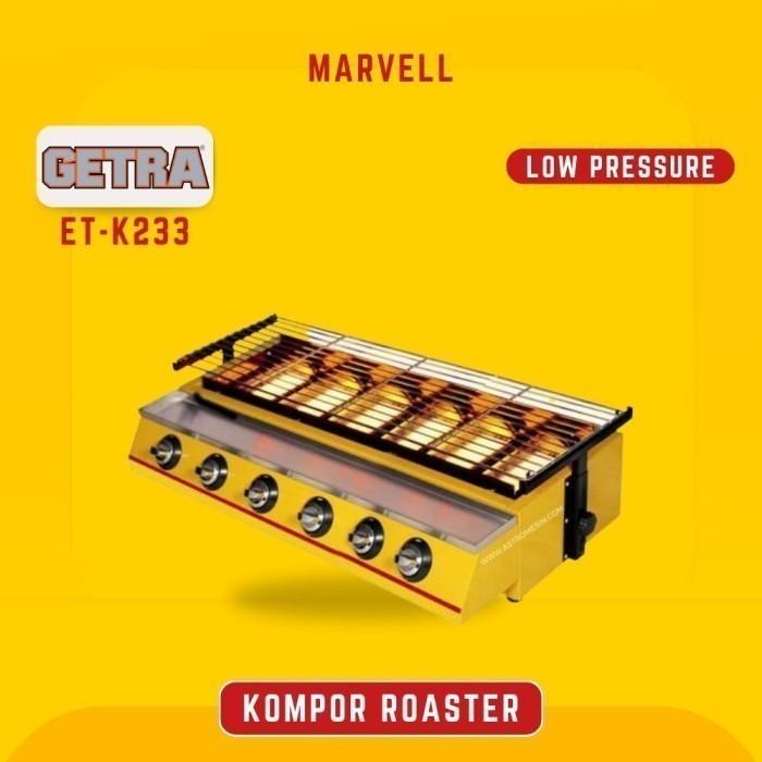 Gambar ROASTER GAS GETRA ET-K233 ROASTER 6 TUNGKU ALAT PEMANGGANG BBQ SOSIS dari Makmur Bersama Gomesin undefined Tokopedia