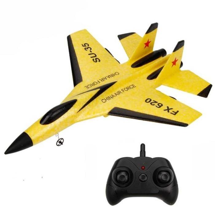 Gambar Pesawat Terbang Remote Control Glider Foam 2.4G RC - Kuning dari TOBO SHOP undefined Tokopedia