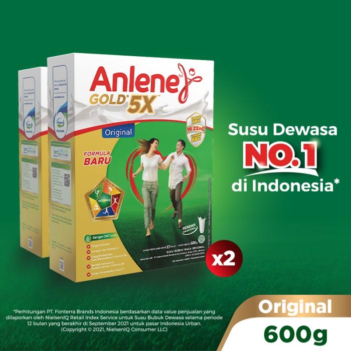 Gambar Anlene Gold 5X Susu Bubuk Dewasa Original 2 x 600g - Tulang & Sendi dari GALAPRAK GIIPRIK244 undefined Tokopedia