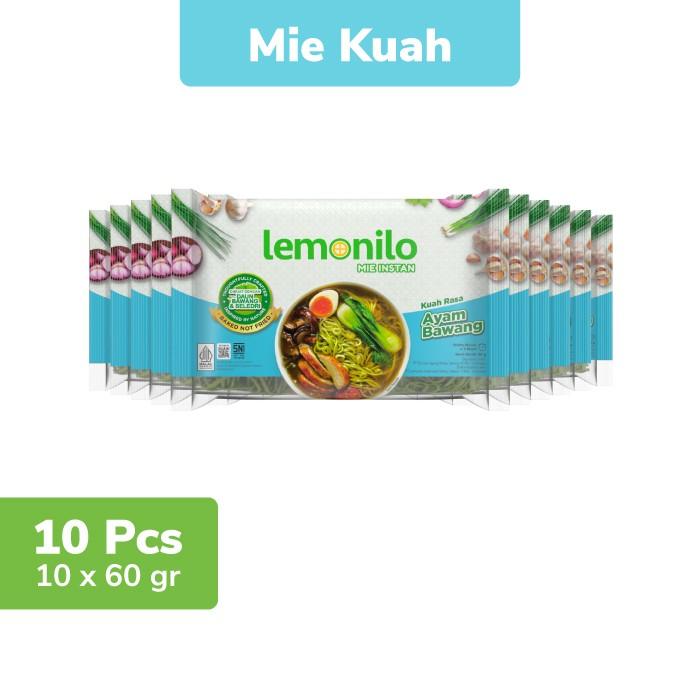 Gambar 10 Pcs Lemonilo Mie Instan Kuah Ayam Bawang 60G dari Sehun Mart undefined Tokopedia