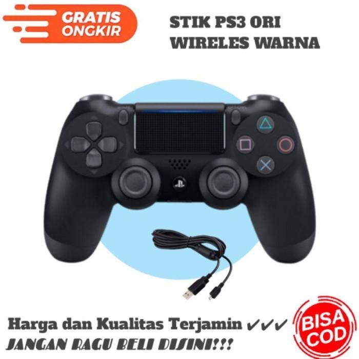 Gambar Stik Stick PS4 DS4 Light Bar OP + Free kabel Charger warna - Hitam dari gamarsnew undefined Tokopedia