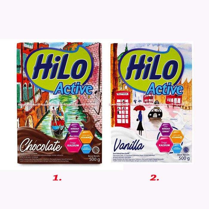 Gambar HILO Active Vanilla Coklat 500gr Hi-lo Active Vanila Susu Kalsium dari BELLA SHP undefined Tokopedia