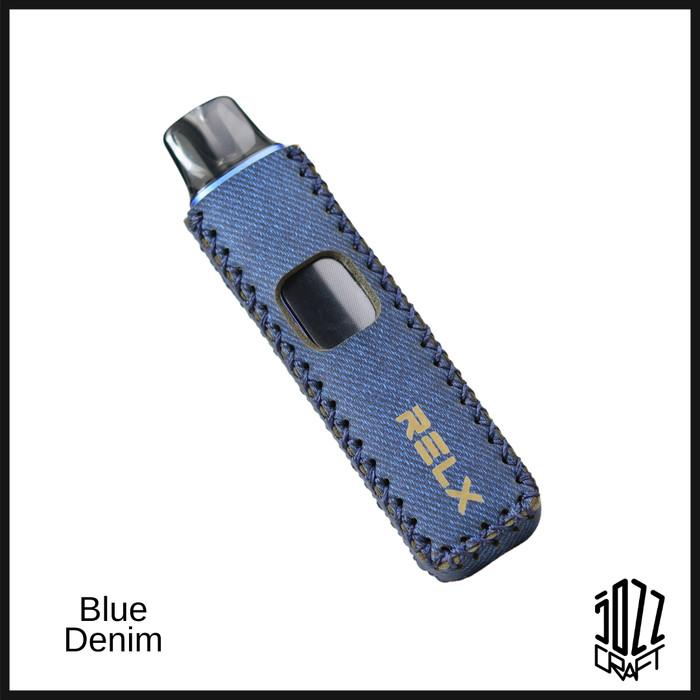 Jual Case Relx Prime Leather Sleeve Case free Lanyard - Blue Denim - Violet  - Kab. Magelang - Lozz Craft