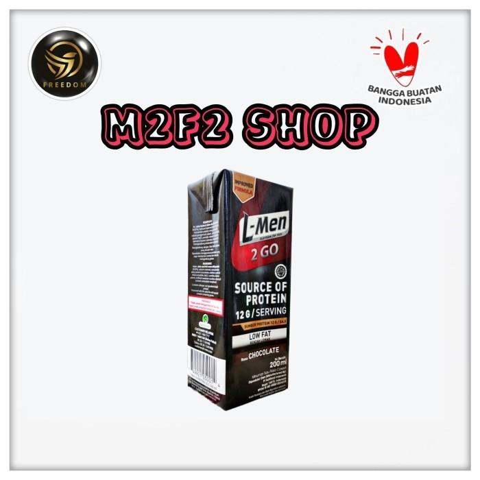Gambar New L-Men High Protein 2 Go Low Fat Cokelat Uht Kotak - 200 Ml (12 Pcs) Best Quality dari Taffra Store undefined Tokopedia