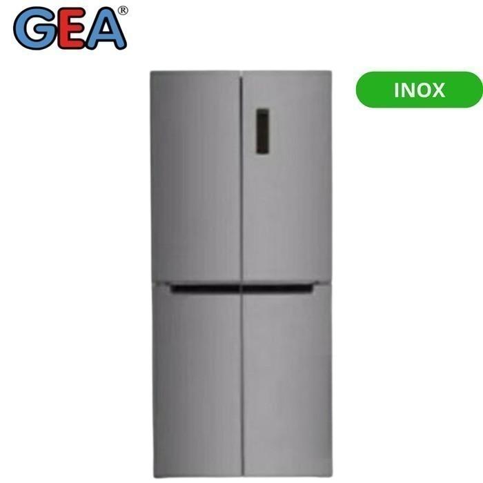 Gambar KULKAS SIDE BY SIDE GEA G4D-522 BLACK / INOX INVERTER 4 PINTU - INOX dari DISTRIBUTOR GEA GETRA JAKARTA undefined Tokopedia
