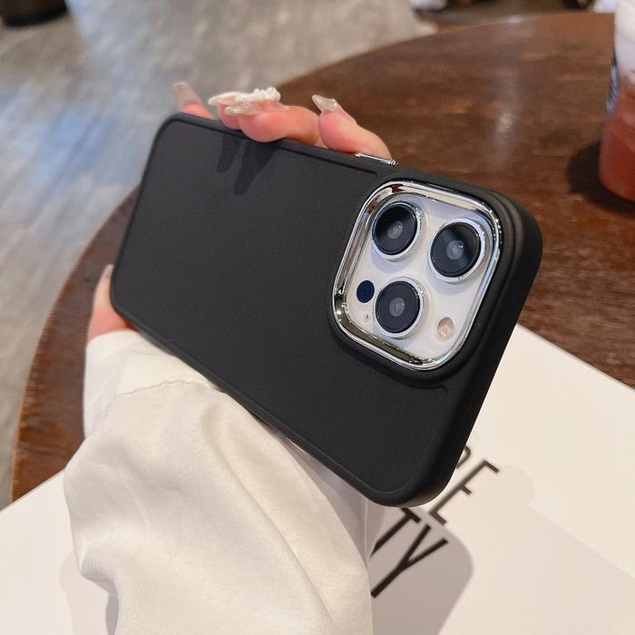 Gambar Case Untuk Softcase iphone Untuk Iphone 15 14 13 12 11 Pro Max X Xr Xs Max7 8 Plus Gaya Warna Solid Cincin Lensa Metal Pelindung HP - Black, iPhone 13 dari GiftsStoreID undefined Tokopedia