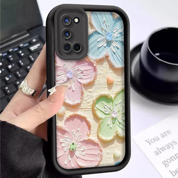 Gambar Casing Hp For OPPO A52 A53 2020 A53s A38 A36 A35 2021 A33 2020 A32 A31 2020 A18 A17 Bunga begonia Shoftcase slim shockproof silicon soft case premium - BLACK, OPPO A17 dari parabatokoresmi undefined Tokopedia