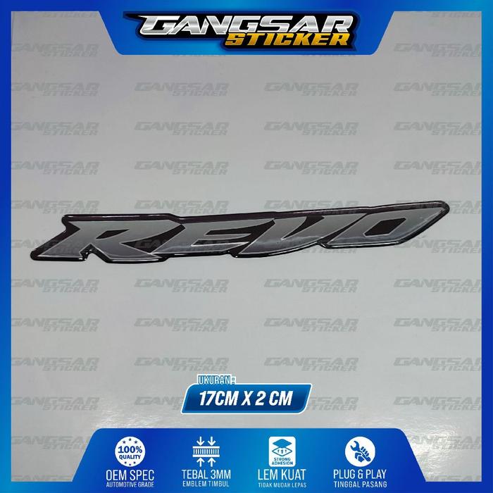 Gambar emblem timbul honda revo / emblem logo honda revo - SILVER CHROME, SATU SAJA dari Gangsar sticker undefined Tokopedia