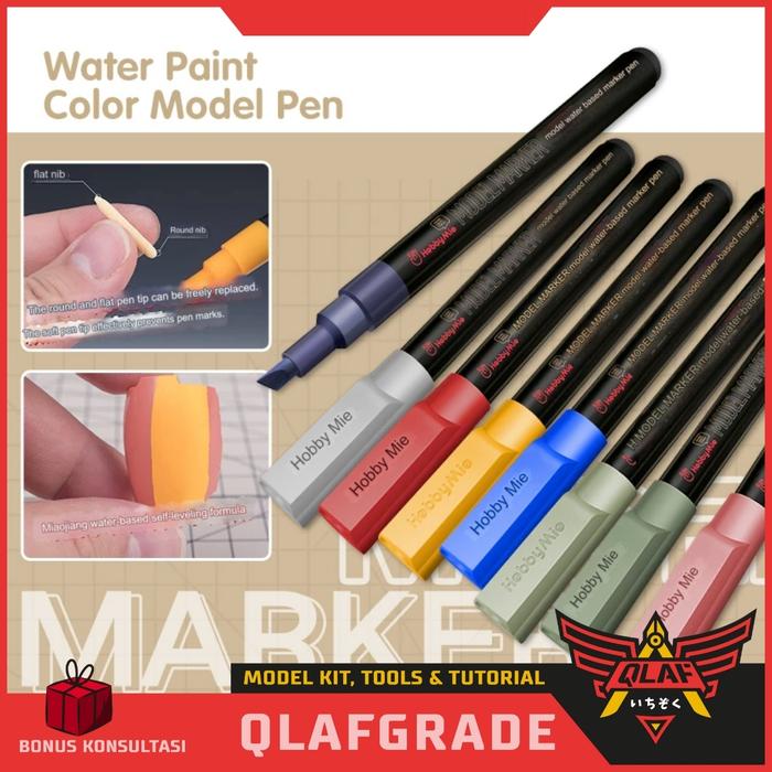 Gambar Color marker 2in1 MC02 ARMOR WHITE matte - 2 kepala Water Based  spidol warna cat panel line gundam - White Matt dari Wahkhilaf undefined Tokopedia