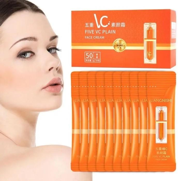 Gambar 50Pcs Vitamin C Face Cream Whitening Vc Five Tone Up Moisturizer dari dayat seller 2 undefined Tokopedia