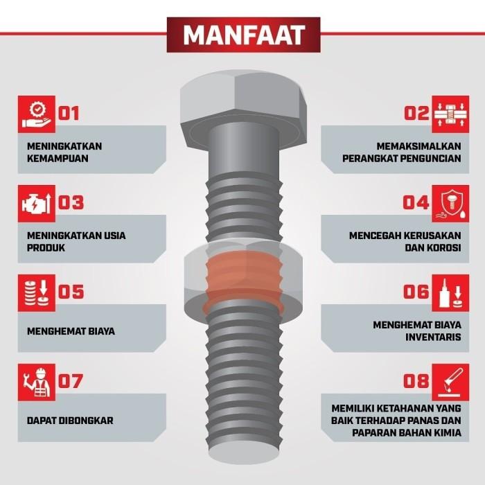 Gambar HJK LEM BAUT LOCTITE 271 THREADLOCKER 10ML MENGUNCI IKATAN BAUT DAN MUR dari VisionVortex undefined Tokopedia