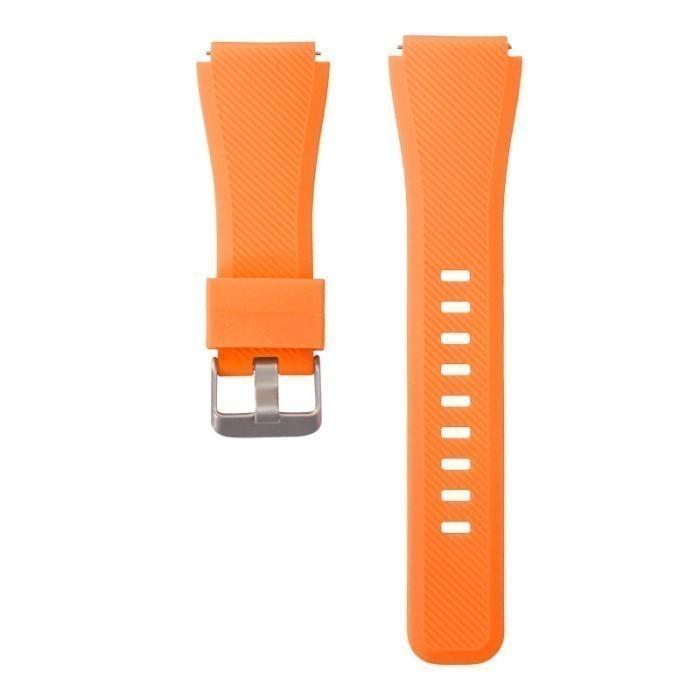 Gambar TALI JAM TANGAN STRAP WATCH SILICONE SPORT RUBBER MODEL S3 22MM FOR REALME WATCH S PRO - Orange dari caseflow undefined Tokopedia