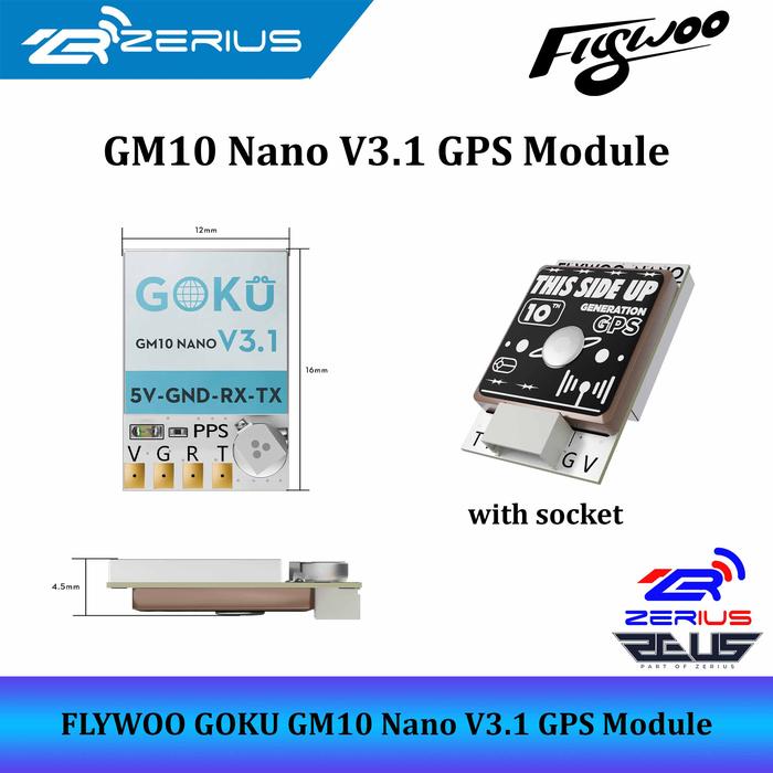 Gambar FLYWOO GOKU GM10 Nano V3 GPS Module for FPV Drone dari Zerius undefined Tokopedia
