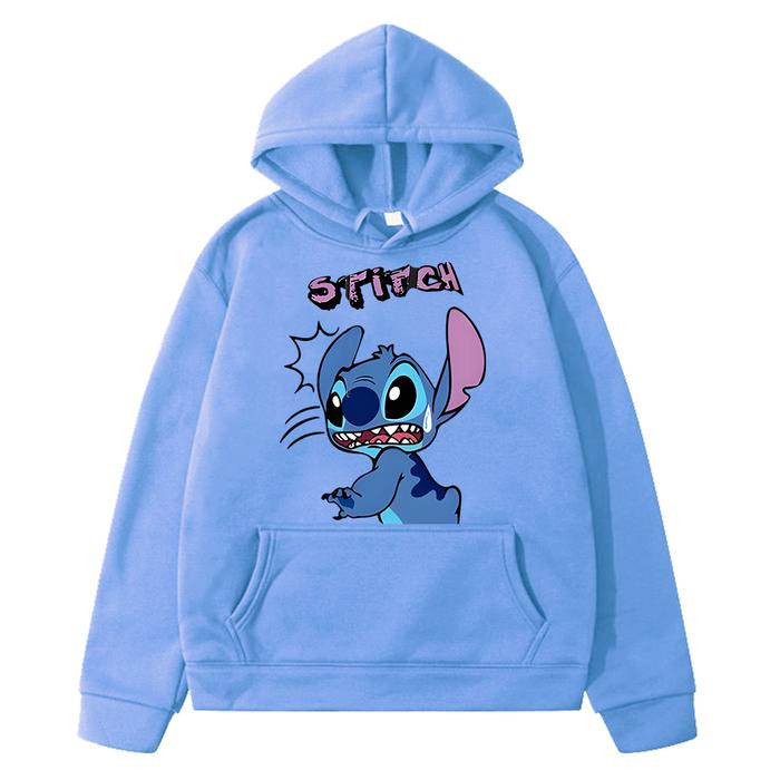 Jual Stitch Anime hoodie Fleece Sweatshirt Casual Pullover y2k