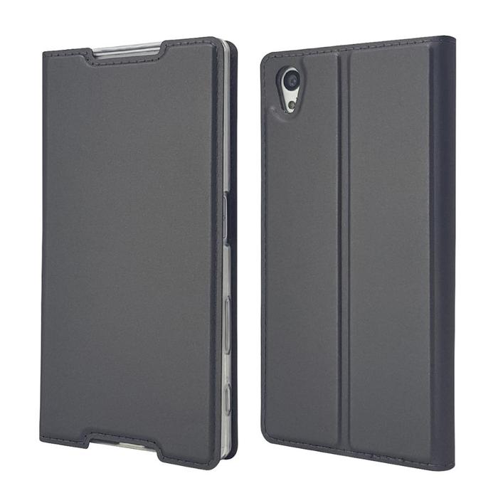 Jual Ultra Thin Magnet Leather Flip Case Sony Xperia XZ XZ1 XZ2