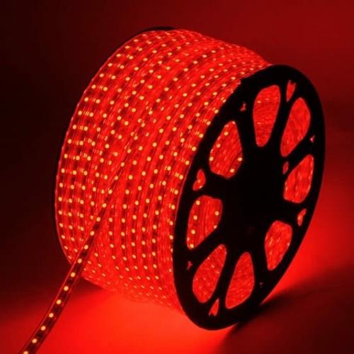 Gambar LAMPU SELANG LED STRIP SMD 5050 220V PAKET 1M-10M FREE SOKET 1PCS (tinggal colok) drop ceiling plafon AC 220VOLT - Merah, 10METER+ SOKET+TUTUP dari PRIMA004 undefined Tokopedia