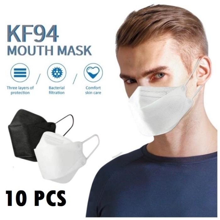 Gambar Masker Kf94 4Ply 4 ply korea Evo Plusmed Convex 4D Hitam Putih 10pcs - Hitam dari Lbagstoremall undefined Tokopedia